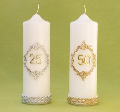 Candles for wedding and anniversaries